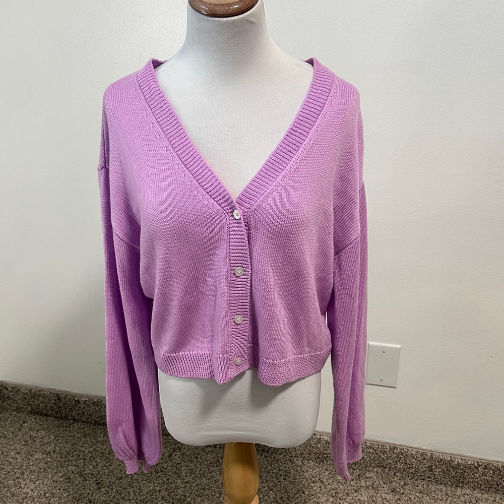💕 The Drop Cropped Cardigan Sweater